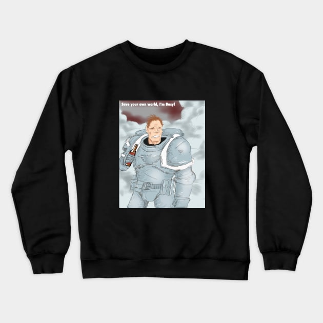 I'M BUSY! Crewneck Sweatshirt by Hominid